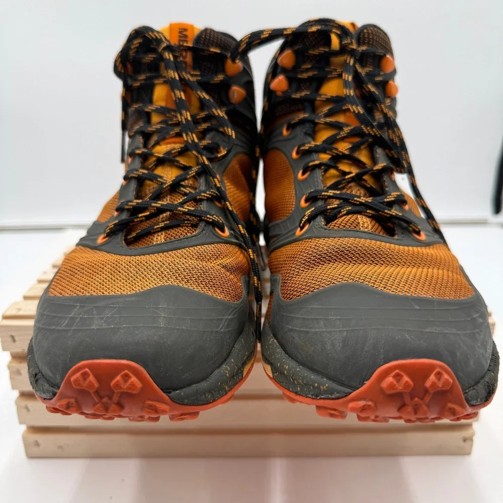 Merrell Hiking Boots Altalight Knit Mid Vibram Orange Black Mens 9.5